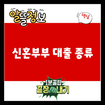 You are currently viewing 신혼부부 대출 종류